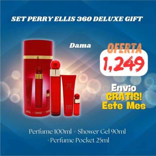 OFERTA - SET PERRY ELLIS 360 DELUXE GIFT SET (M)