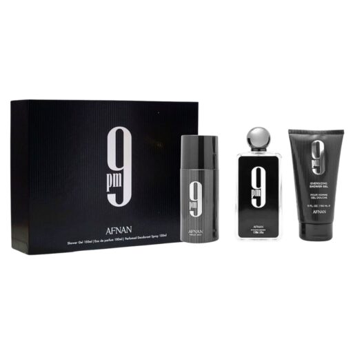 SET AFNAN 9PM SHOWER GEL 150ML BODY SPRAY 150ML EDP 100ML (H)