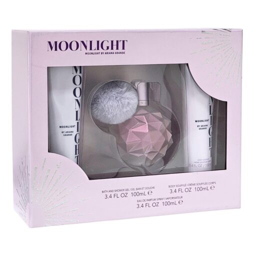 SET ARIANA GRANDE MOONLIGHT BODY LOTION 100ML SHOWER GEL 100ML EDP 100ML (M)