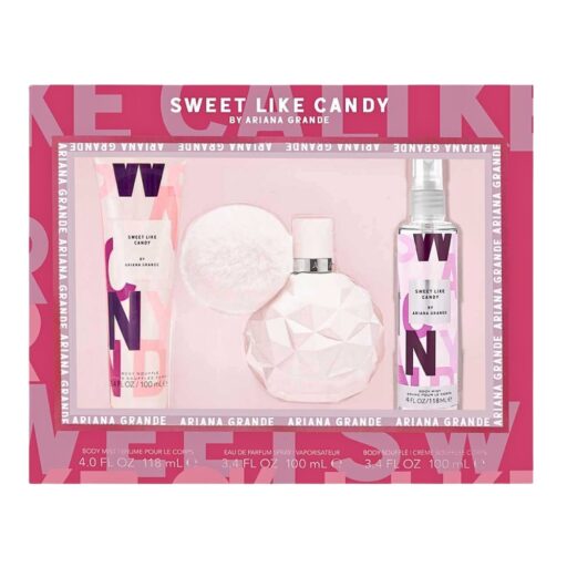 SET ARIANA GRANDE SWEET LIKE CANDY BODY LOTION BODY MIST 118ML EDP 100ML (M)