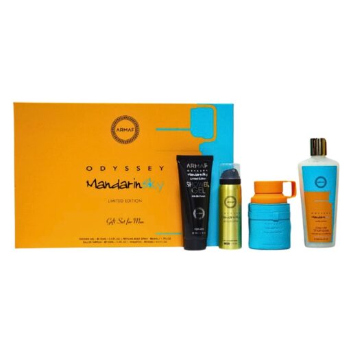 SET ARMAF ODYSSEY MANDARIN SKY BODY SPRAY 50ML SHOWER GEL 100ML SHAMPOO 250ML EDP 100ML (H)