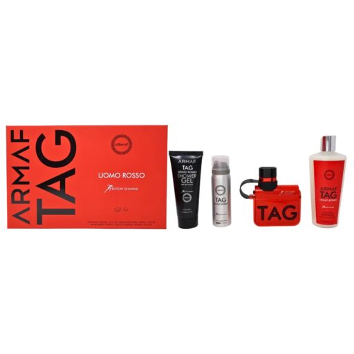 SET ARMAF TAG HIM UOMO ROSSO GIFT SET BODY SPRAY 50ML SHAMPOO 250ML SHOWER GEL 100ML EDP 100ML (H)