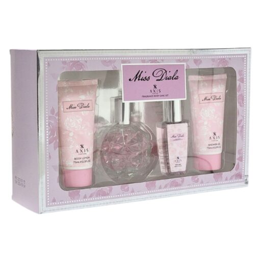 SET AXIS PARFUMS MISS DIALA BODY LOTION 75ML SPLASH 50ML SHOWER GEL 75ML EDP 100ML (M)