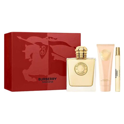 SET BURBERRY GODDESS EDP 10ML BODY LOTION 75ML EDP 100ML (M)