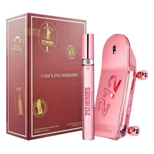 SET CAROLINA HERRERA 212 HEROES YOUNG EDP 10ML EDP 80ML (M)