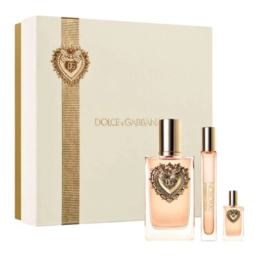 SET DOLCE & GABBANA DEVOTION POUR FEMME EDP 10ML EDP 5ML EDP 100ML (M)
