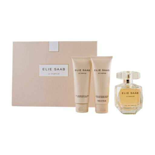 SET ELIE SAAB LE PARFUM SHOWER 75ML BODY LOTION 75ML EDP 90ML (M)