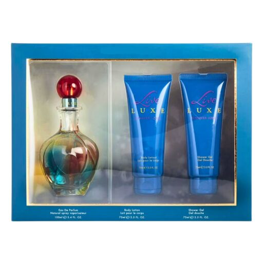 SET JENNIFER LOPEZ LIVE LUXE BODY LOTION 75ML SHOWER GEL 75ML EDP 100ML (M)