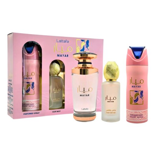 SET LATTAFA MAYAR BODY SPRAY 200ML HAIR MIST 50ML EDP 100ML (M)