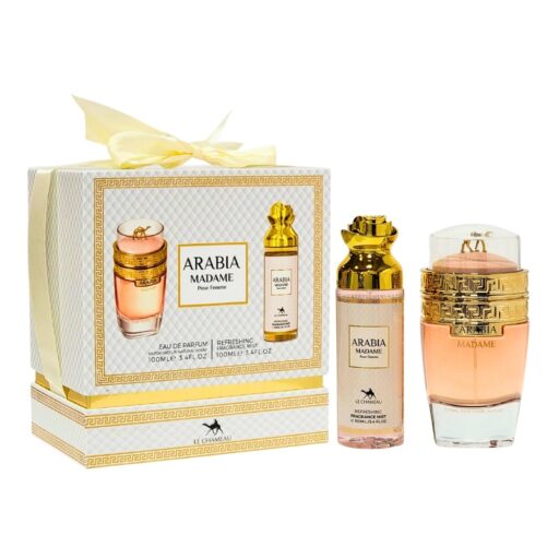SET LE CHAMEAU ARABIA MADAME POUR FEMME SPLASH 100ML EDP 100ML (M)