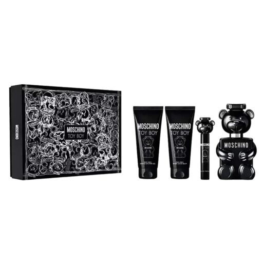 SET MOSCHINO TOY BOY MINI EDP 10ML SHOWER GEL 100ML AFTER SHAVE 100ML EDP 100ML (H)