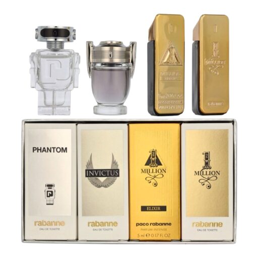SET PACO RABANNE TRAVEL EXCLUSIVE EDT 5ML PARFUM 5MLX3 (H)
