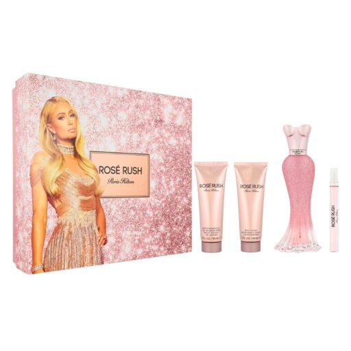 SET PARIS HILTON ROSE RUSH EDP 10ML SHOWER GEL 90ML BODY LOTION 90ML EDP 100ML (M)